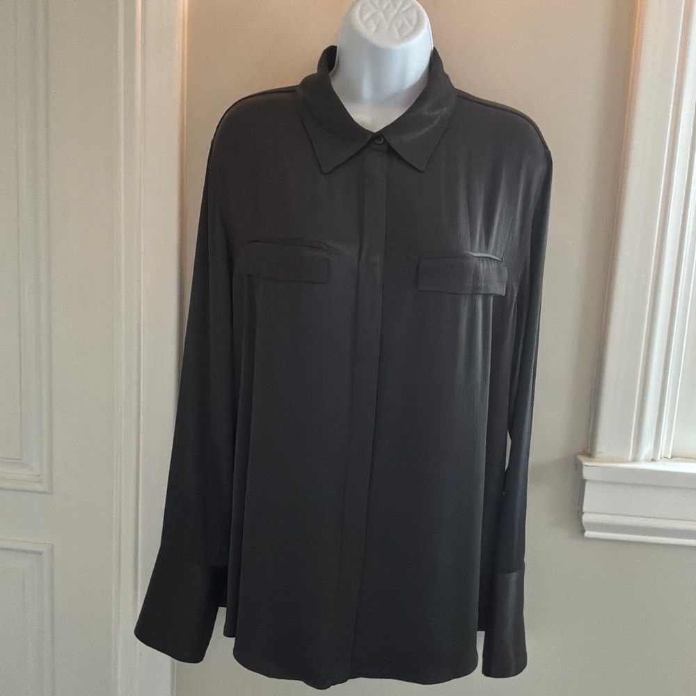Zara Black Button Down Shirt